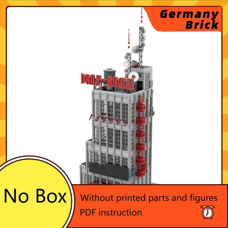 Technical Moc Bricks Model Double Daily Bugle Office Tower Modular Building Blocks Gifts Toys For Children DIY Sets Assembling