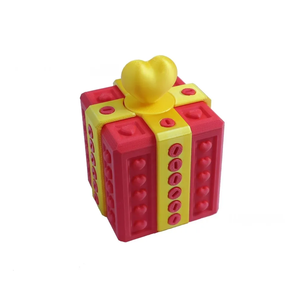 

Gag Joke 3D Printed Annoying Screw Gift Box Plastic Novelty Heart Design Box Decorative Funny Festive Gift Box Christmas Gift