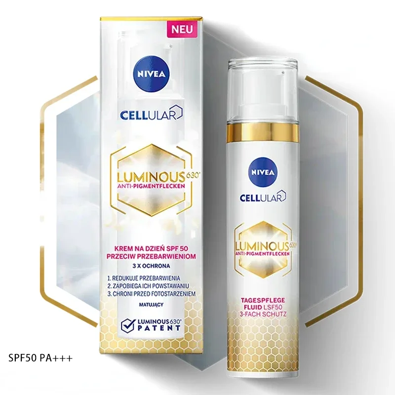 

Nivea Cellular Luminous 630° Anti-pigment Flecken Sunscreen 40ml UV Protection SPF50 Isolation Whitening Sunblock Skin Care