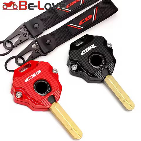 For HONDA CB650R CBR650R CBR1000RR CBR600RR CB500X CB500F CB1100 CBR CB 650R 500X Motorcycle Key Cover Case Shell Keyring Chain