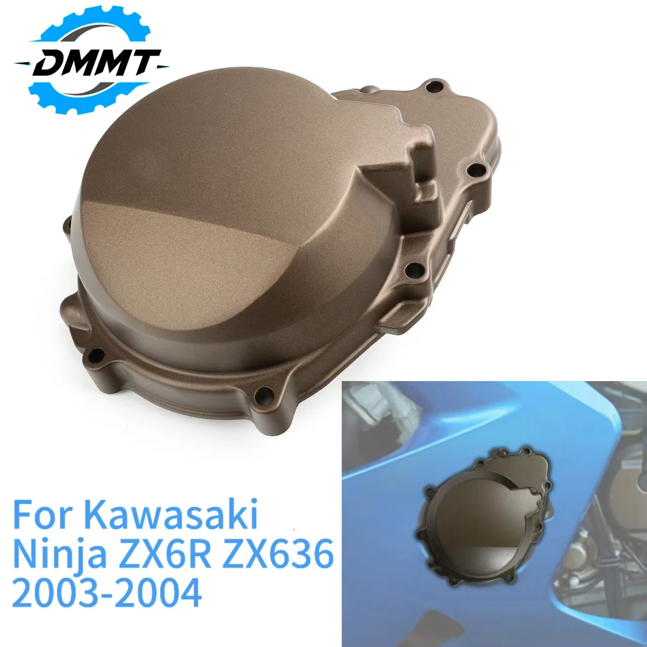 Motorcycle Left Engine Stator Crankcase Cover With Gasket Fit For Kawasaki Ninja ZX‑6R ZX636 2003 2004 Engine Side Shell view 2