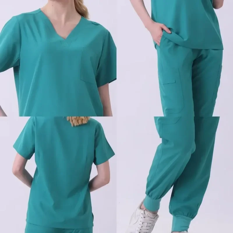 Uniforme exfoliante de alta calidad, pantalones para correr, ropa de trabajo para médico, cuidado de la salud, accesorios de Escuela de Medicina, ropa de trabajo de enfermería