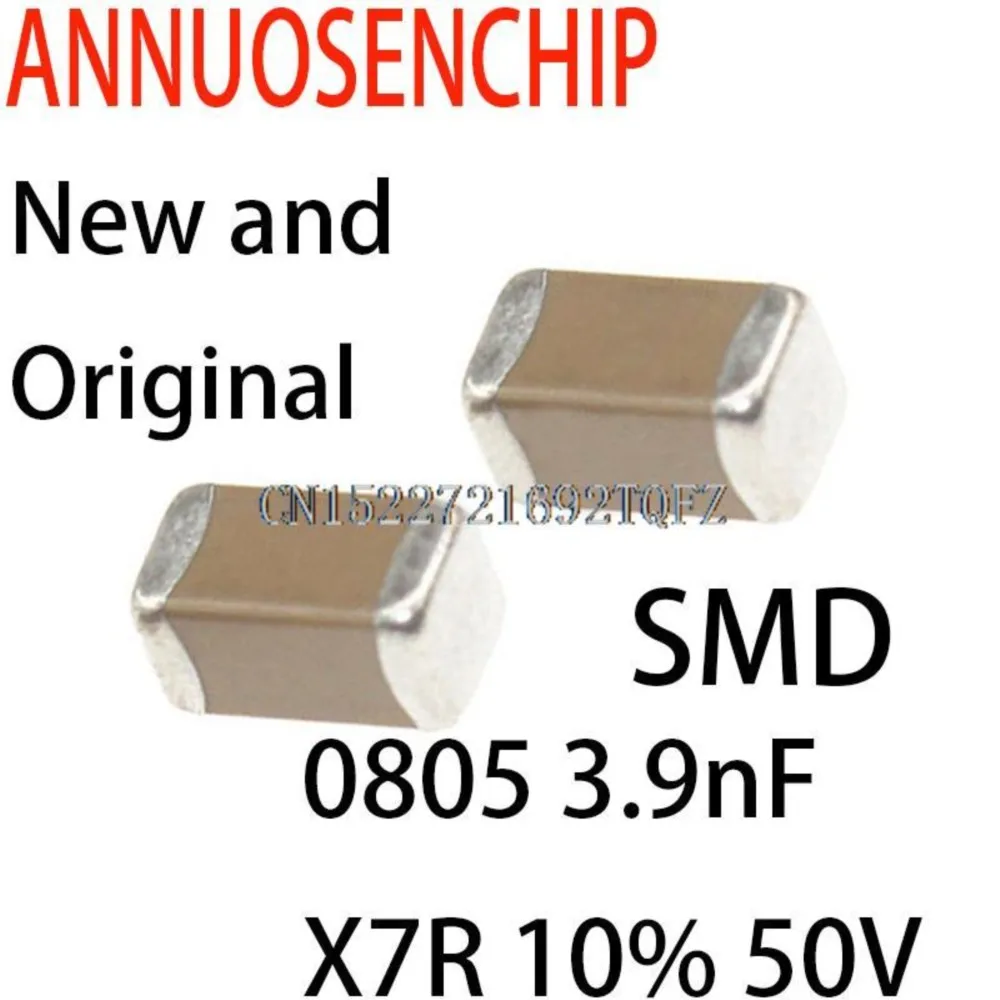 4000PCS New and Original  Error  SMD Thick Film Chip Multilayer Ceramic Capacitor 0805 3.9nF X7R 10% 50V