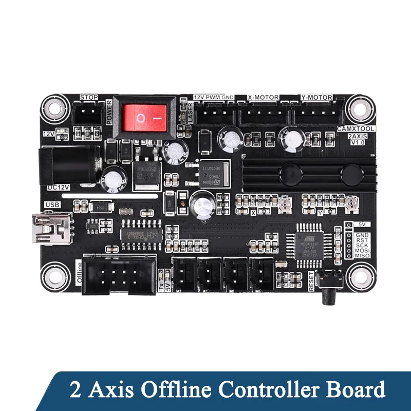 2 Axis Offline Controller Board ,GRBL USB Port CNC Engraving Machine Control Board For 2017,3020,4050,6550 2 Axis Machine