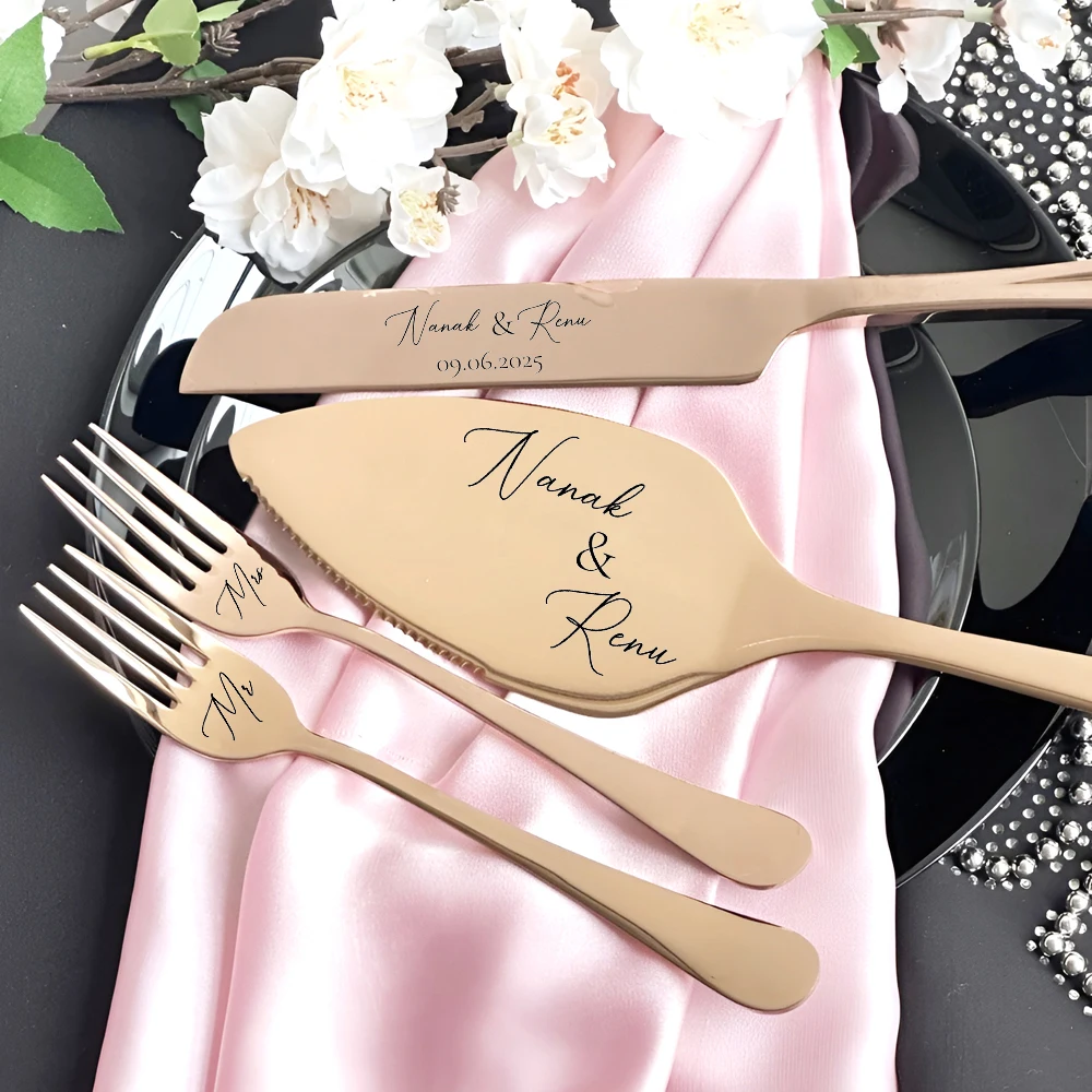 Custom Wedding Cake Knife, Wedding Cake Knife Set Personalized, Wedding Gift, Bridal Shower Gifts, Wedding Cake Cutting Set