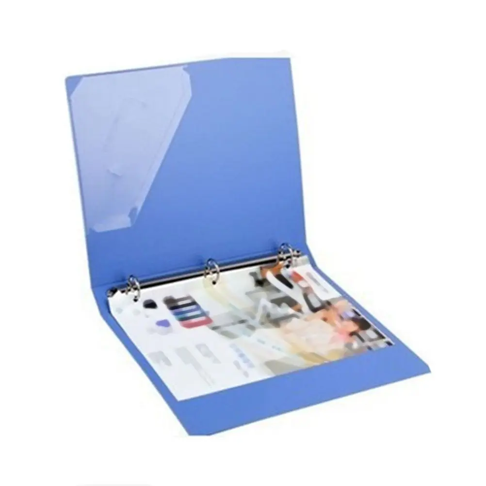 

A4 Size 3 Hole Lever Arch File Folder Plastic Document Organizer with Round Rings Metal Clip for Office Stationery Archive