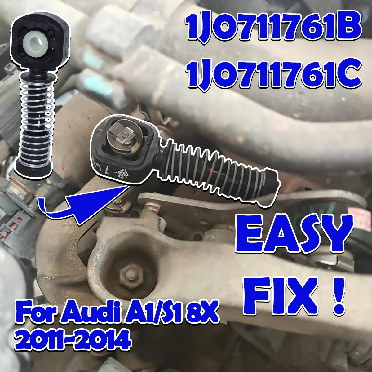 Gear shift linkage end Bowden Cable For Audi A1/S1 8X Catch Selector Shaft Collect Manual Gearbox Fix Shifter Lever Adjuster Kit