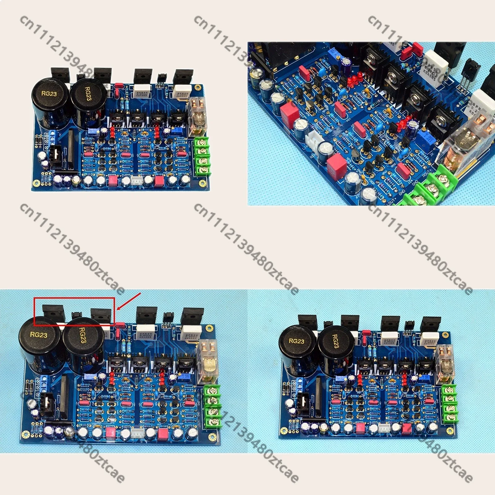 Field Effect Transistor HiFi High Temperature Amplifier Board Finished Product Adjustable Class A