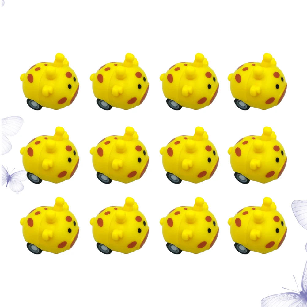 12 pièces girafe dos cavalier jouet enfant modèles de voiture tirer jouets inertie Animal Mini enfant