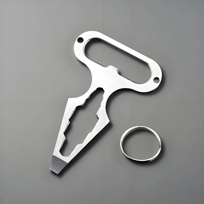 Self Defense Weapons Outdoor EDC Survival Tool Defence Personal Keychian Stinger Bottle Combination Opener Wrench for Men Women