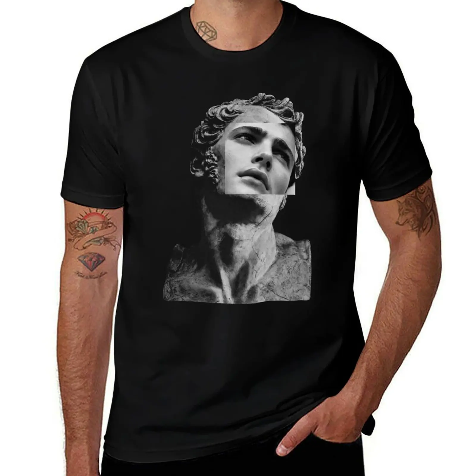 

Sculpture Bust T-Shirt t shirts cotton 100% t shirt man casual T-Shirt