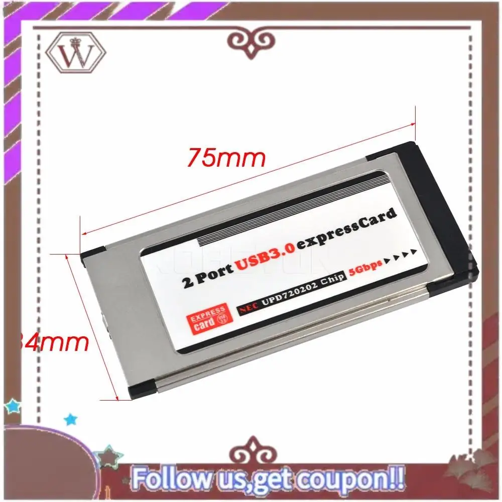 Новейший адаптер PCI Express на USB 3.0 с двумя портами PCI-E, преобразователь карты Express для ноутбука