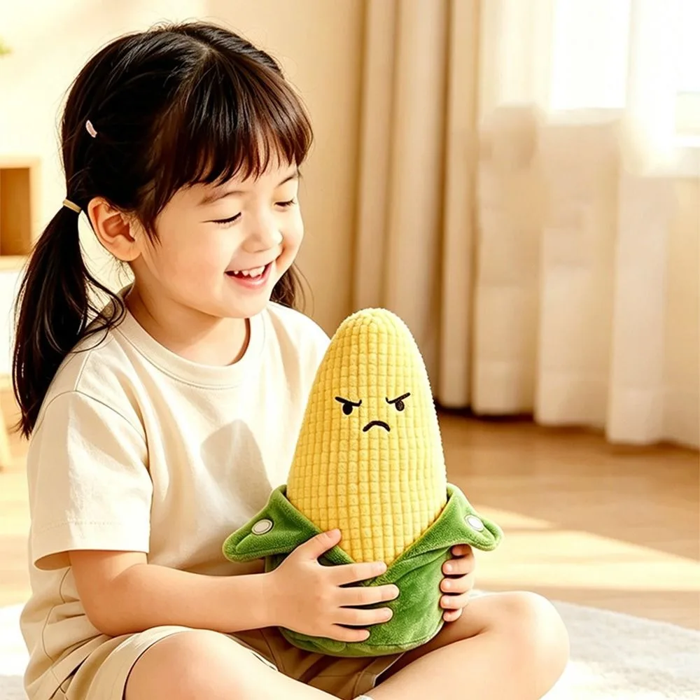 Creative Inertial Beat Corn Musical Toy Soft Texture Sensory Human Body Piano Toy Interactive Stuffed Doll Educational Toy