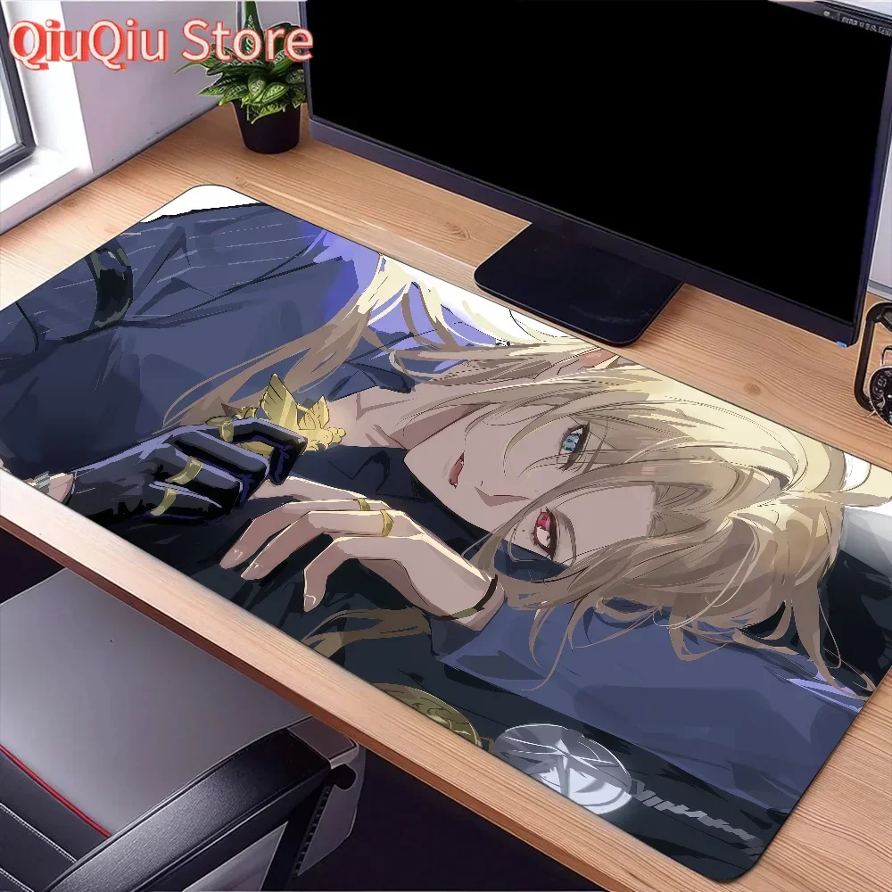 

Hugo Zenless Zone Zero Game q Mouse Pad Large Desk Mat Keyboard Ergonomic Office Rubber PC Non-slip Anti-fray Home Custom