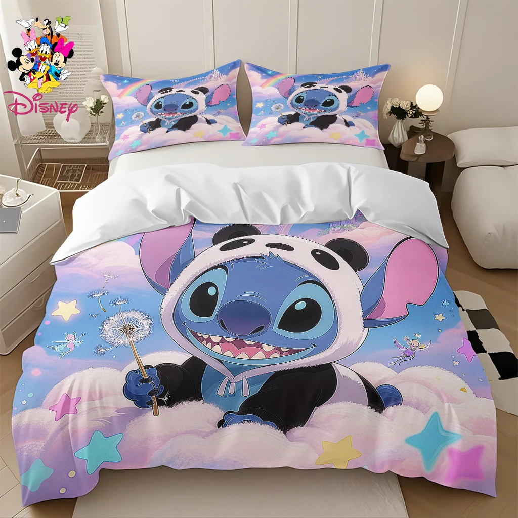 2/3 قطعة ديزني غرزة حاف مجموعة غطاء دون حشو الباندا الزي الكرتون طقم سرير غرف نوم/غرف الضيوف/المهاجع