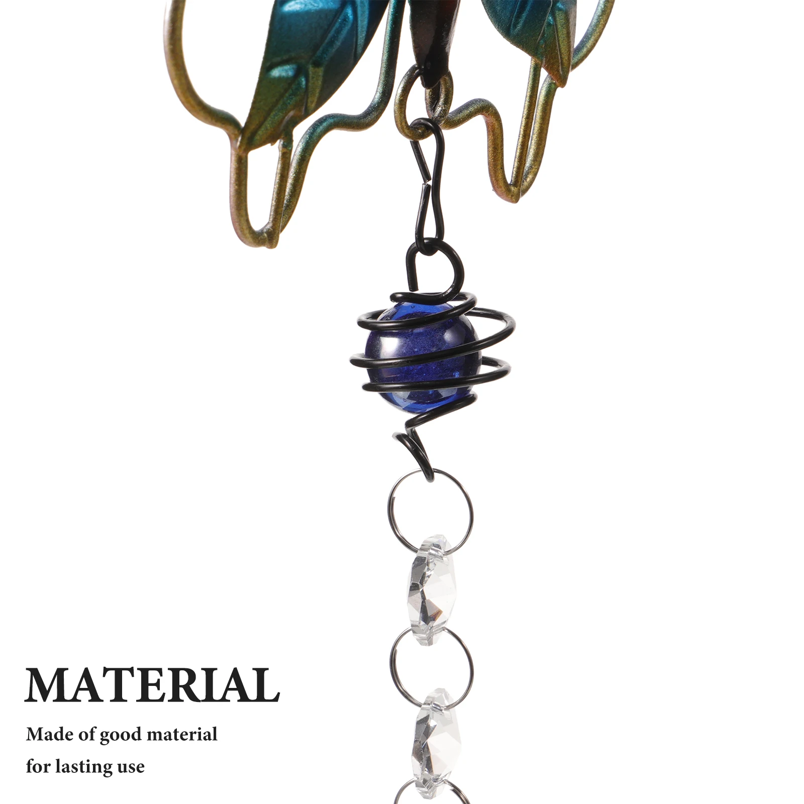 

Crystal Suncatcher Rainbow Refraction Light Pull Chain Charm Hanging Ornament for Home Garden Christmas Decor Crystal