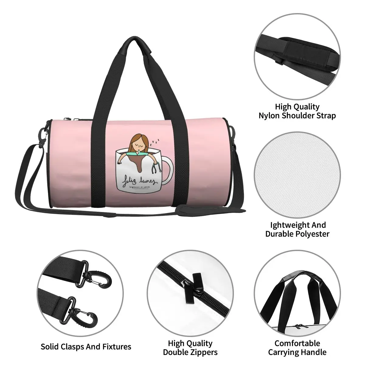 Bolsa de gimnasio para Enfermera, bolso deportivo de entrenamiento Kawaii, personalizado con zapatos, gráfico, impermeable