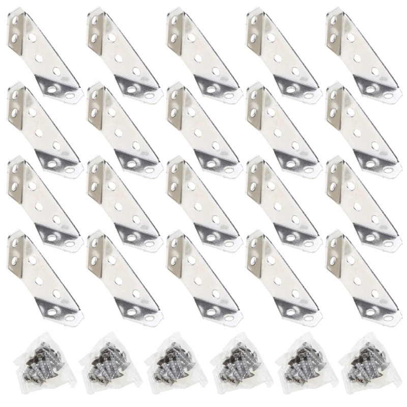 A2UD 20 pièces supports d supports métalliques Support cadre équerres d