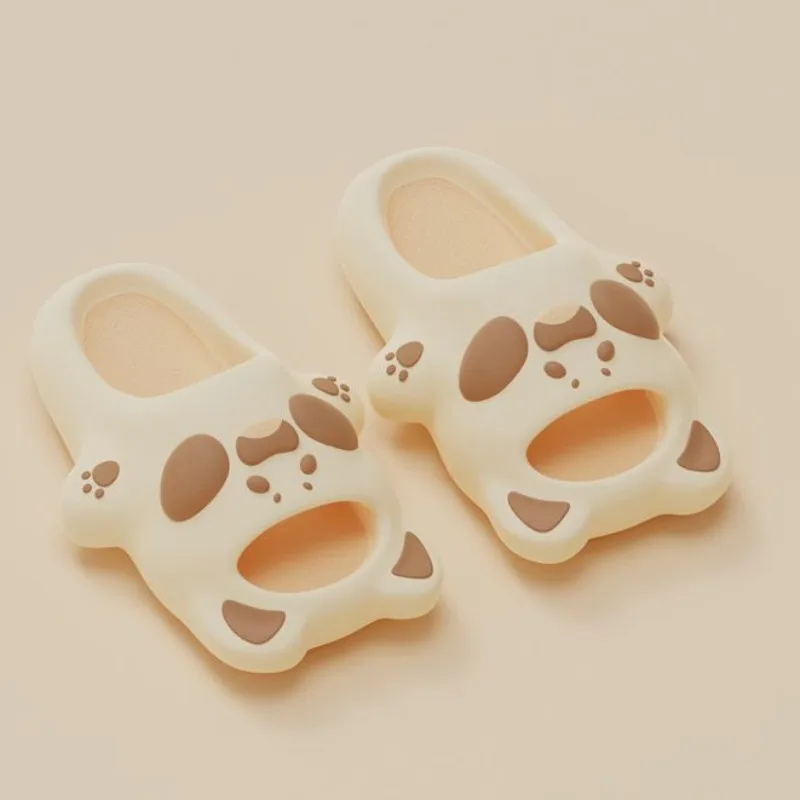 Summer Cute Woman Slippers Soft Shoes for Women 2024 Bathroom Sandals Cartoon Slides Kawaii Anime with Heel Bedroom Green Shoe Y