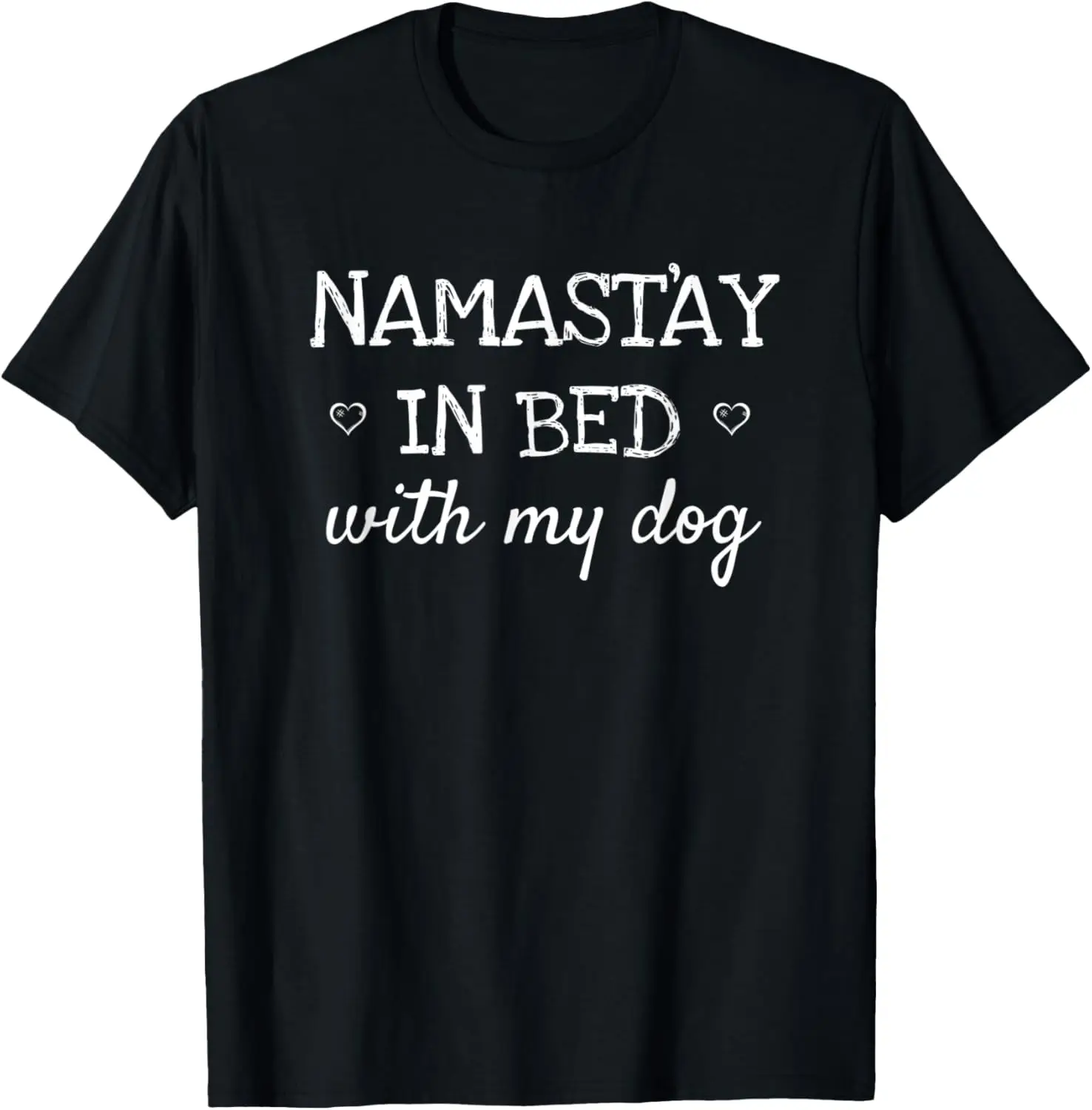 

In Bed With My Dog Funny Parody Yoga TShirt