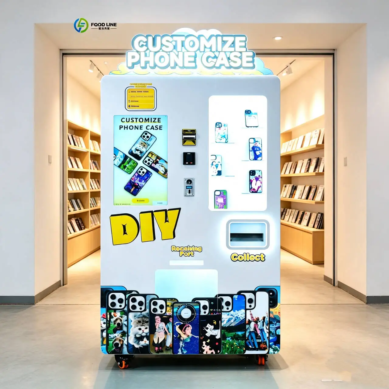 FL Phone Case Vending Machine Remote Background Management Vending Kiosk For Supermarket Mobile Shell Retail Business Device