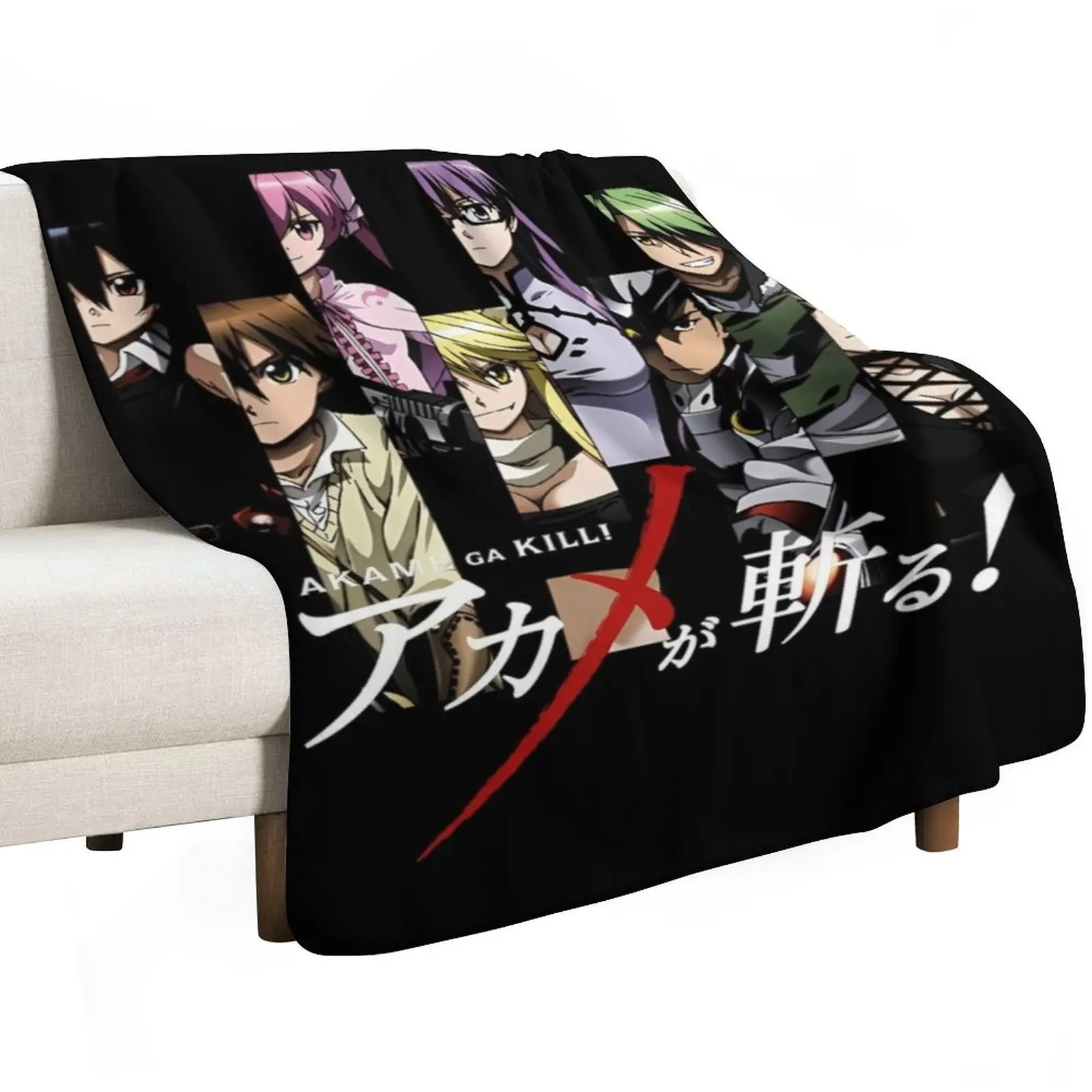 Akame ga Kill Throw Blanket لطيف ثقيل للنوم، بطانيات رقيقة فاخرة
