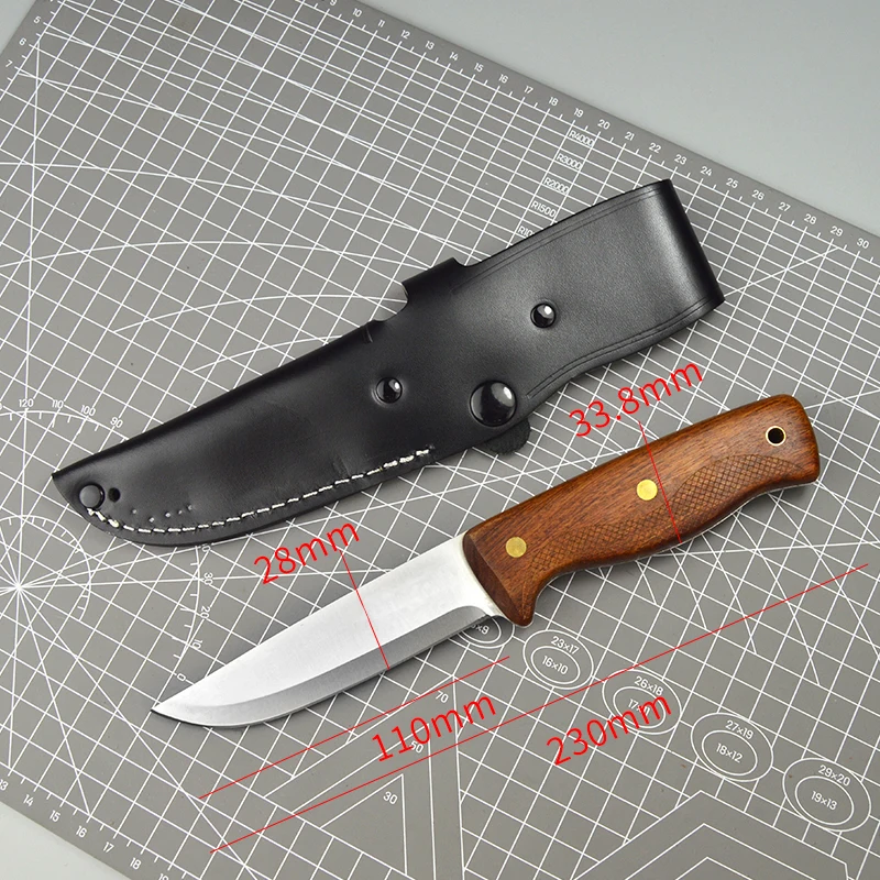 

Leather Knife Sheath Durable Knife Holder with Belt Buckle for Safe Storage and Protection Ideal for Camping, Hiking, climbing