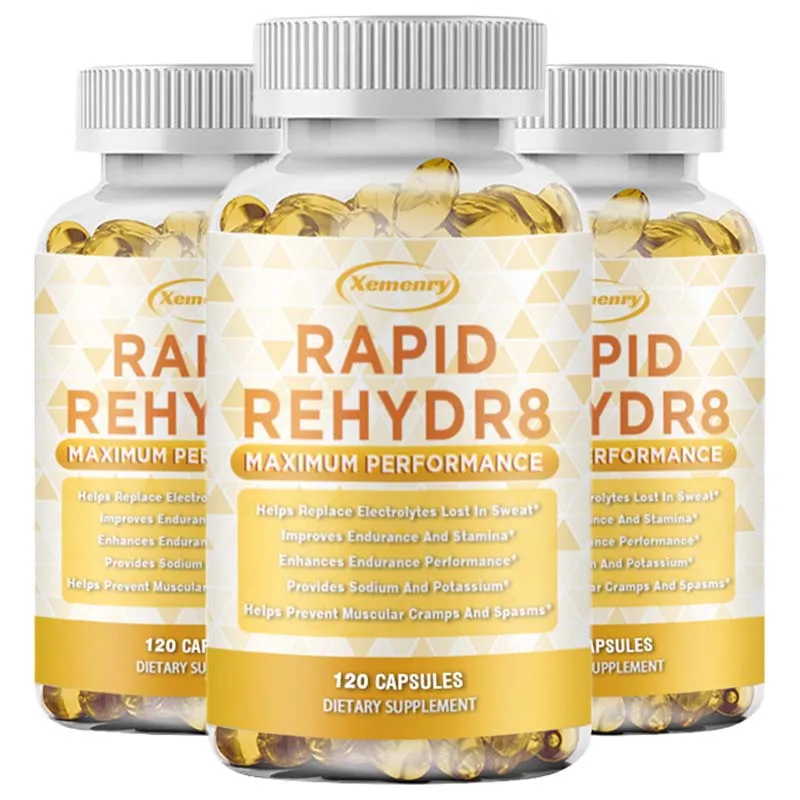 

Electrolyte Capsules - with Vitamins,Potassium,Powerful Hydration, Muscle, Energy Support, Relieves Fatigue Dietary Supplement