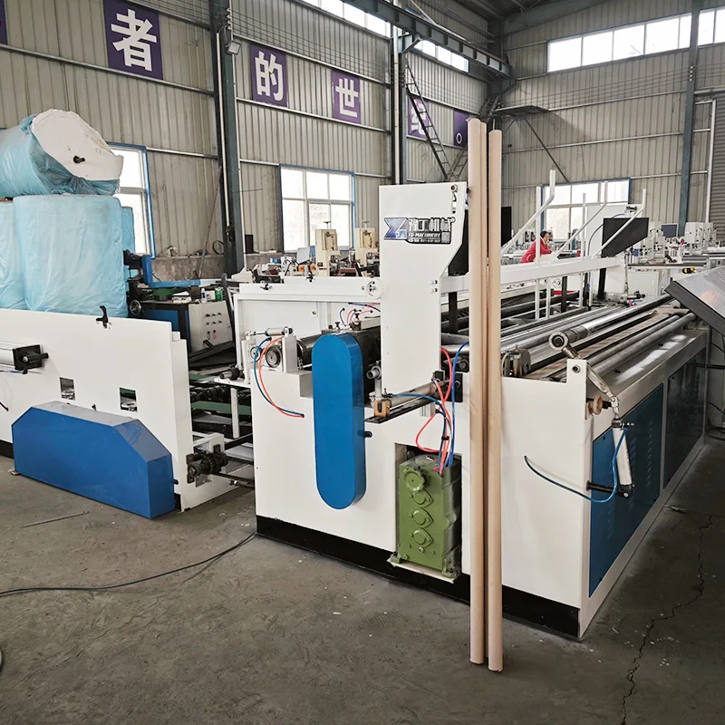 Automatic Toilet Paper Roll Making Machine Napkin Tissue Production Line Multifunction