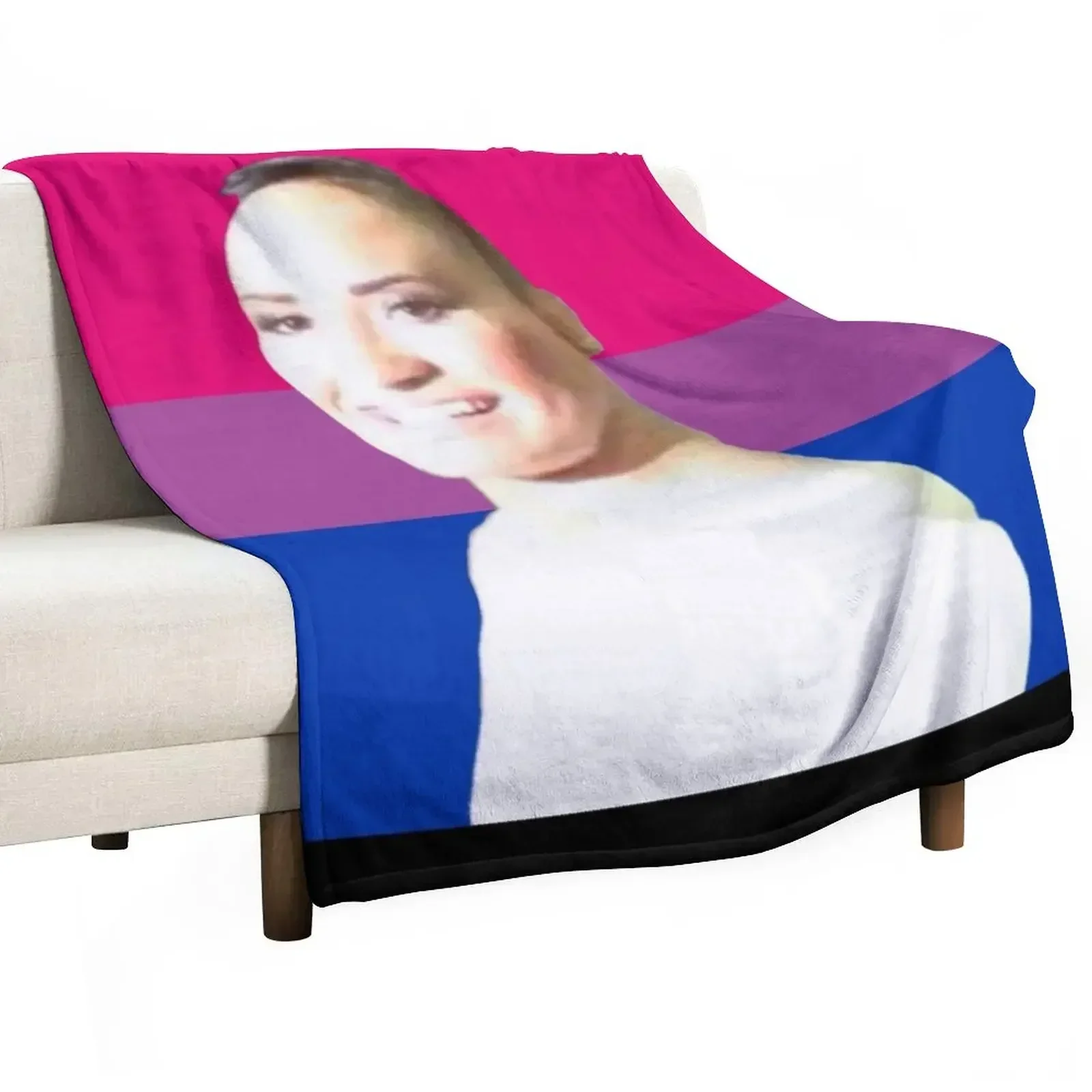 

Bi Pride - Poot Lovato Throw Blanket Blankets For Sofas valentine gift ideas Picnic Blankets