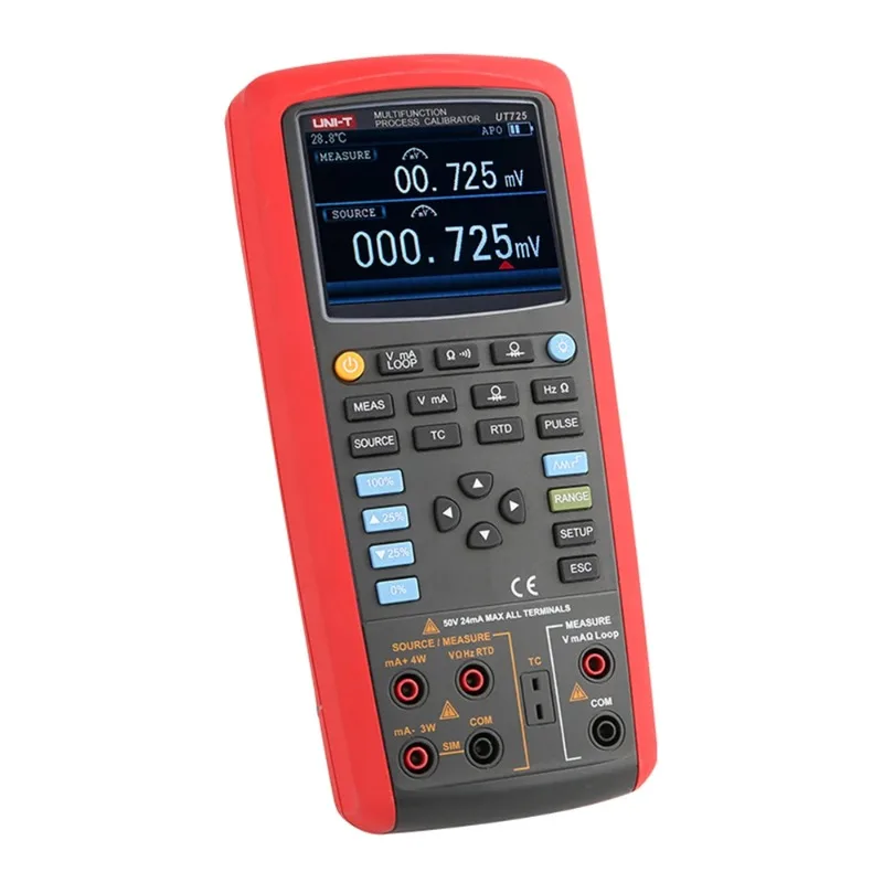 UT725 High Precision Multifunctional Digital Calibrator Temperature Loop Process Calibrator CE RoHS Certified for Industrial Lab