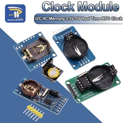 DS1302/DS1307/PCF8563/DS3231 AT24C32 I2C IIC Memory 3.3V-5V Real Time Precision RTC Clock I2C Module DS3231SN for Arduino