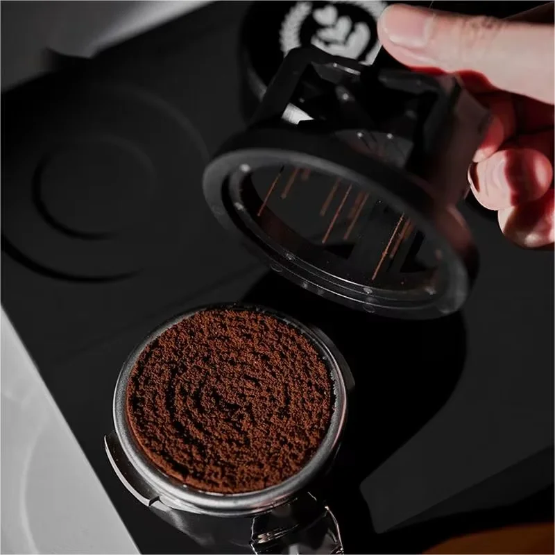 Adjustable Even Coffee Stirring Distribution Tools Rotatable Espresso Hand Tampers for Barista 51/54/58mm black 6