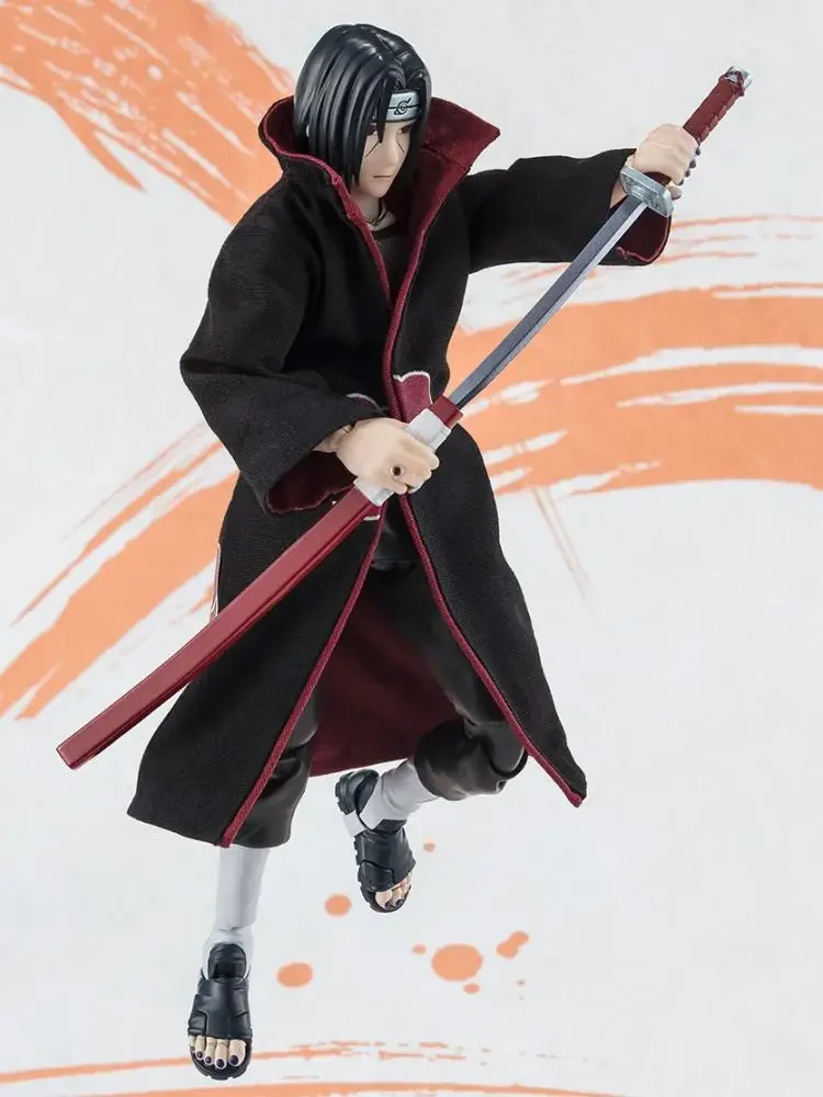 Original Genuine In Stock Bandai Shfiguarts Anime NARUTOP99 Uchiha Itachi Action Figure Collectible Model Ornament Decoration