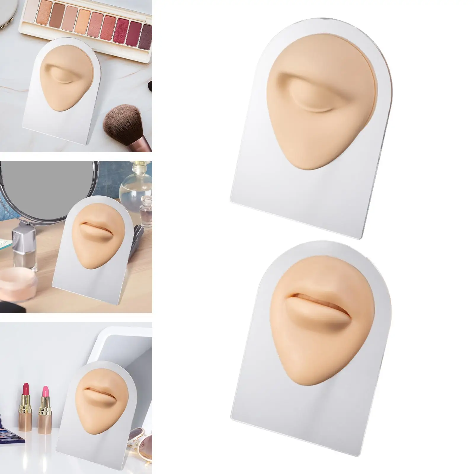 Modelo de boca flexible de silicona artificial Modelo de parte facial delicada para principiantes de ejercicios