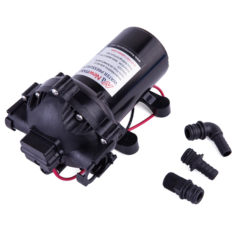 

Водяной насос 5.5GPM 20 LPM, 60PSI, с диафрагмой из сантопрена, 12В, для автодомов, кемпинга и ирригации