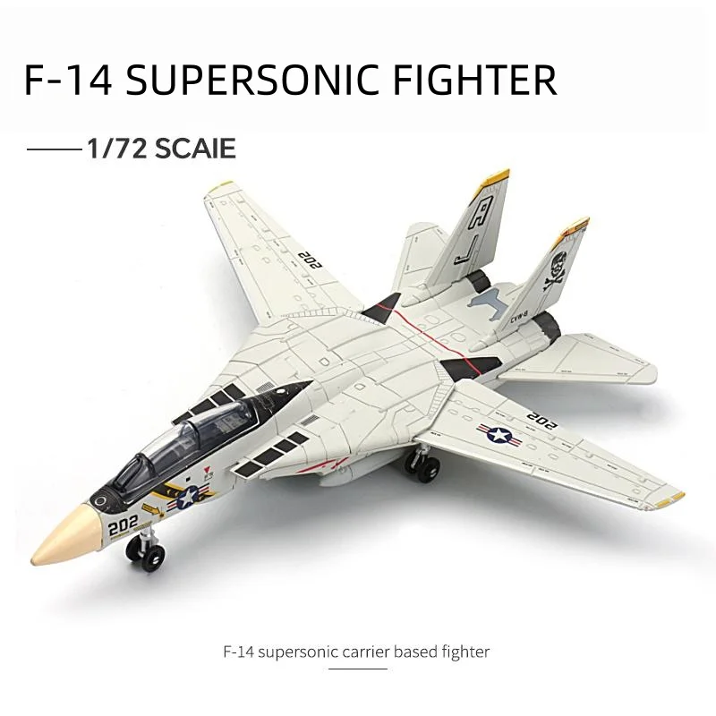 1:72 F-14 Tomcat Multi-Role Fighter Model Creative Military Series Building Blocks Decor Assembled Toys For Boys Christmas Gifts
