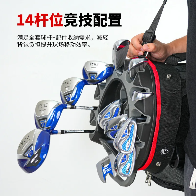 New Golf Car Travel Bag 14 Slots Lightweight Waterproof Multi Function Large Capacity for Men Women