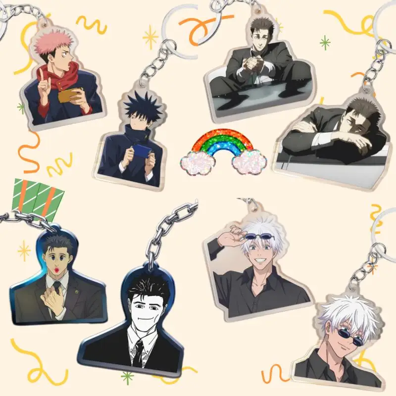 

Acrylic Keychain for Jjk Hiromi Higuruma Yuji Itadori Megumi Fushiguro Satoru Gojo Peripheral Decoration Pendant Fan Gifts