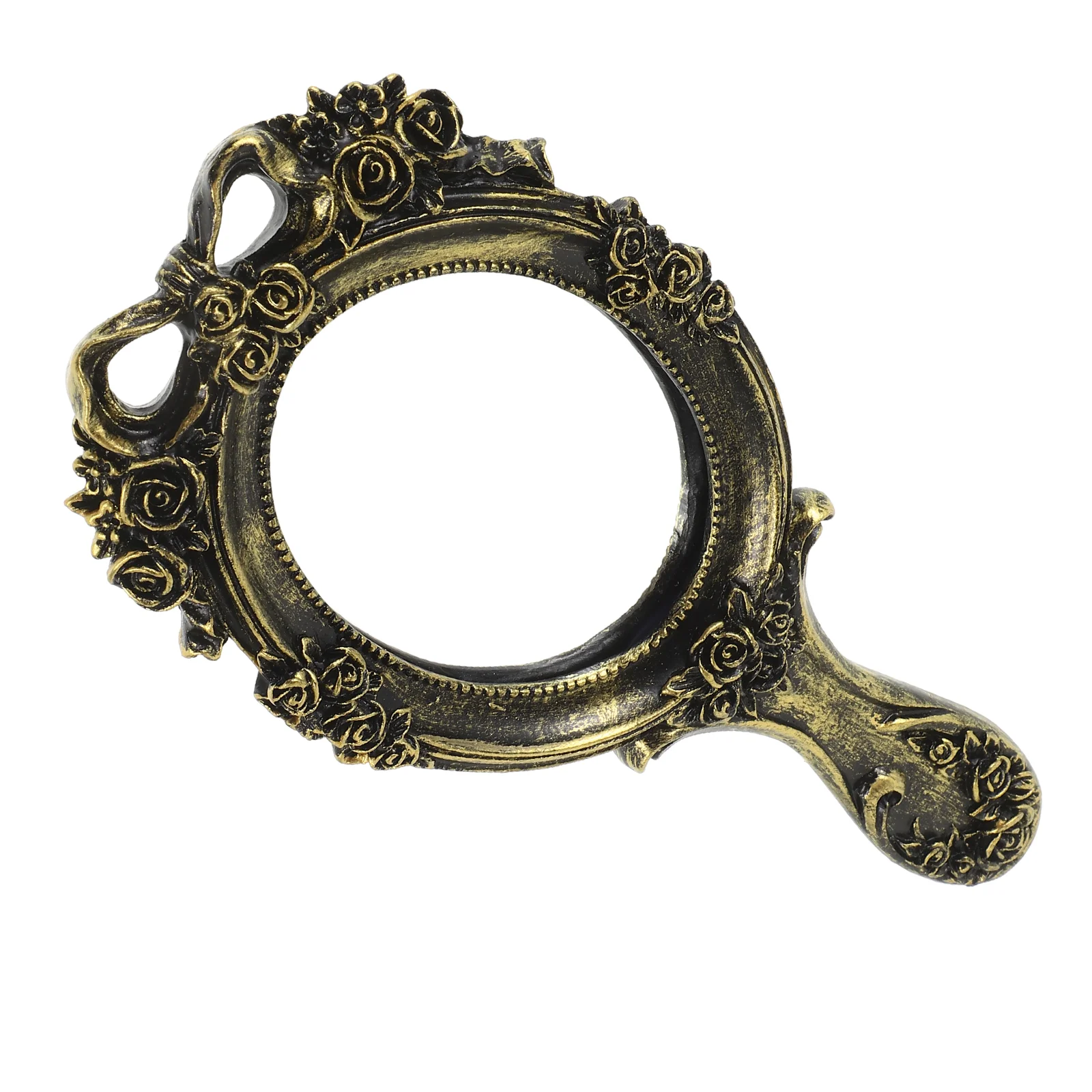 

Vanity Mirror Compact Cute Hand Mirrors with Handle Dresser Makeup Handheld Gothic European Style Vintage Table