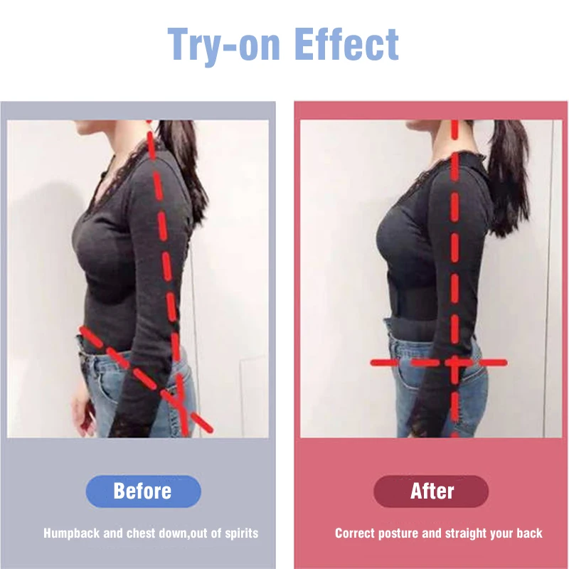 Women Posture Corrector Back Support Belt Shoulder Support Shapewear Chest Brace Bra Up Spine Hunchback Correction Health Care