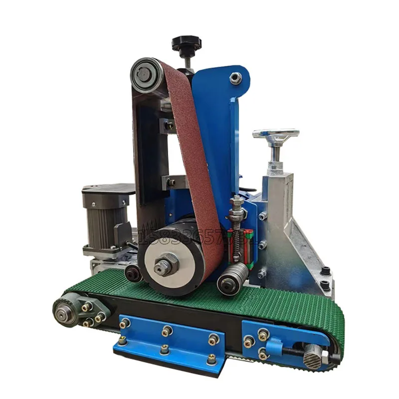 Electric Flat Polishing Machine Deburring Desktop Grinder Stainless Steel Plate Wire Drawing Metal Rust Removal Small Sanding
