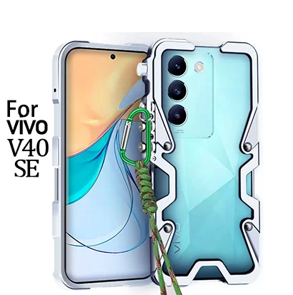 

Luxury aluminum alloy hollow heat dissipation Phone Case For vivo V40 V30 4G Lite(ME) SE Pro shockproof Back Cove