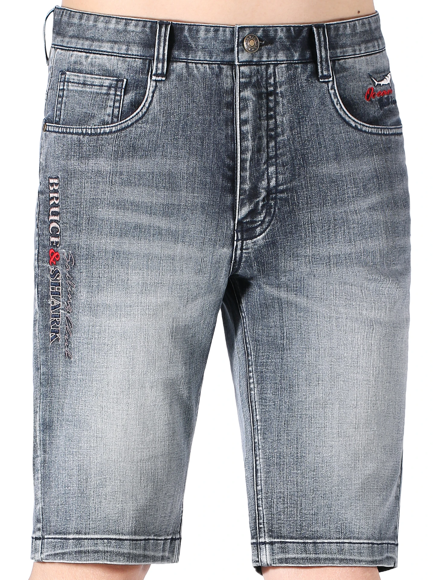 

Летние тонкие мужские свободные прямые джинсы orts, повседневные, дышащие, удобные, модные, пляжные, для отдыха на открытом воздухе