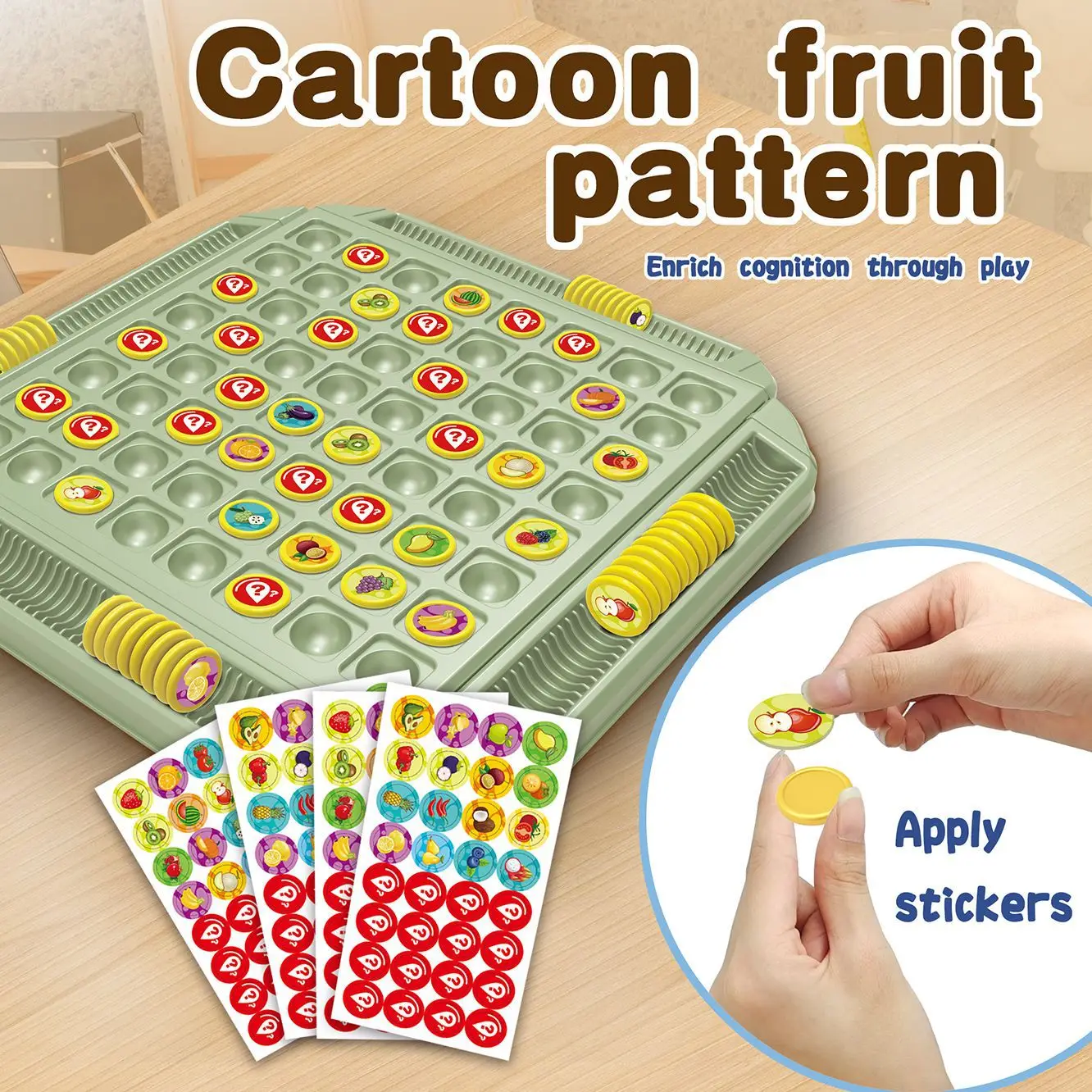Jeu d'échecs à rabat de fruits, jeu d'échecs de défi, jeu de société de stratégie, pensée logique, jouets interactifs cognitifs Parent-enfant
