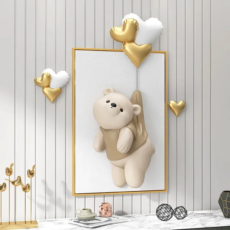 decoration, three-dimensional relief hanging paintings, high-end murals, living room combination wall paintings