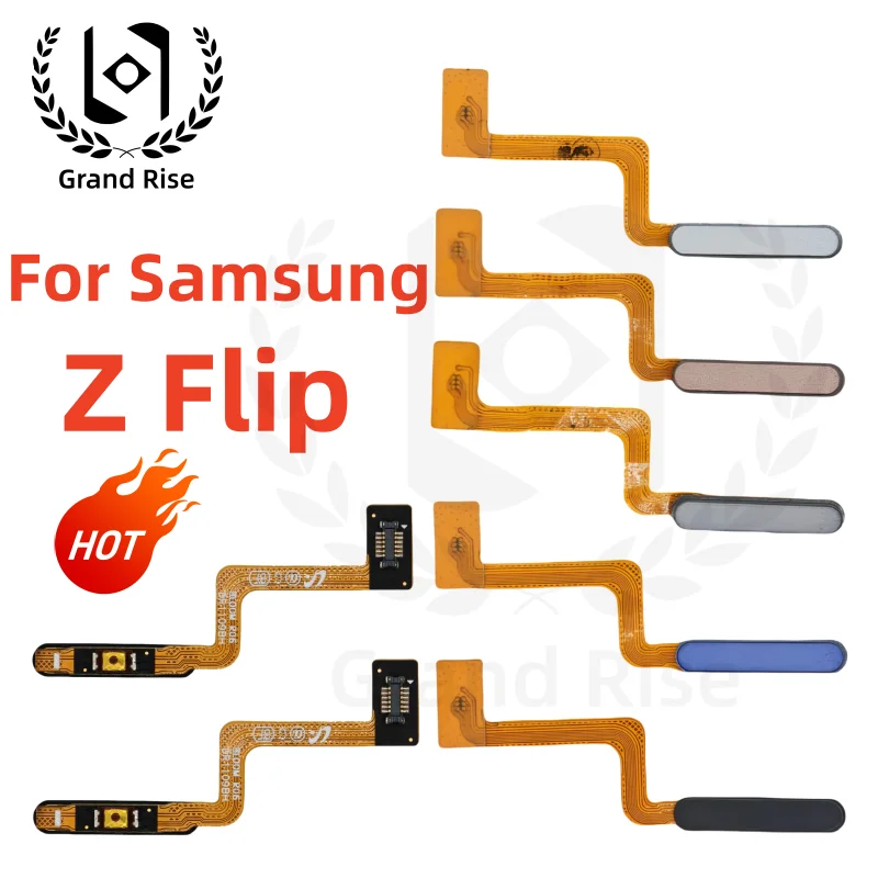 

Для Samsung Galaxy Z Flip 1, кнопка «Назад», сенсорный ID, сканер пальцев, датчик отпечатков пальцев, гибкий кабель