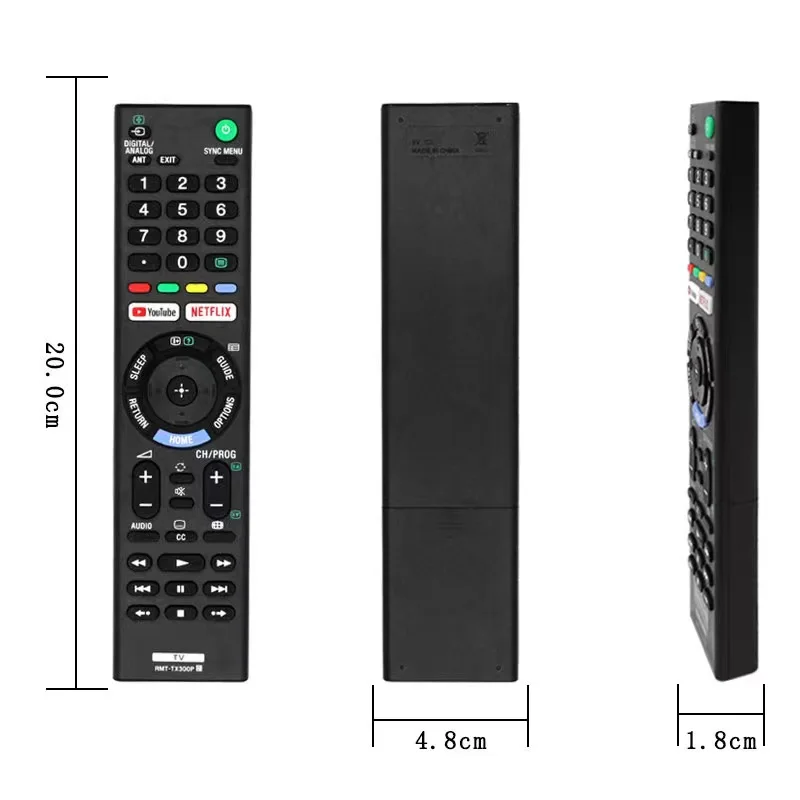 RMT-TX300P Universal Remote Control for Sony TV Sub Remote RMT-TX100A TX100B TX100U TX102B TX102U TX200U TX300P TX300U