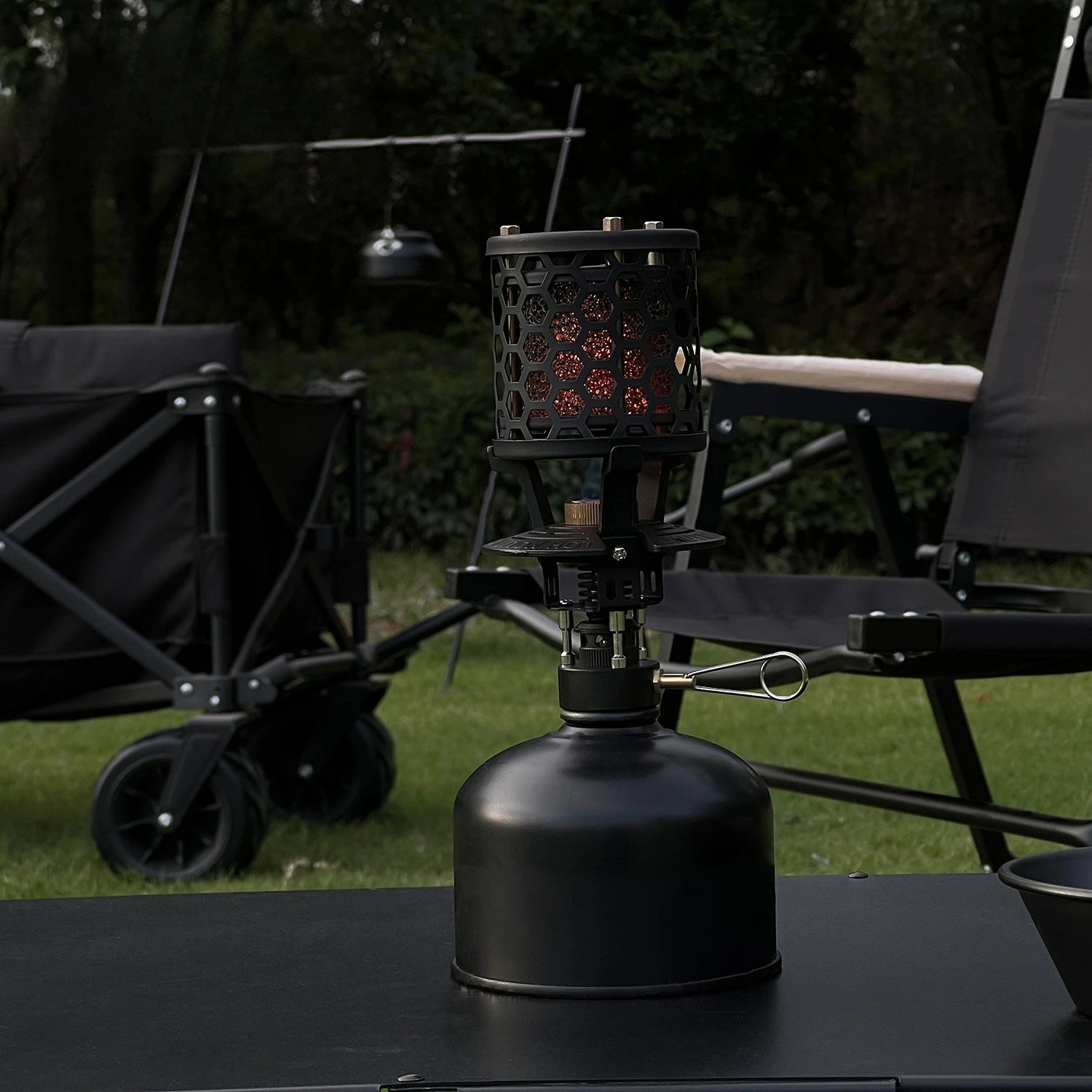 Mini Gas Camping Heater Ultralight Portable Stove Dual Use Cooker For Fishing Hiking Outdoor Picnic