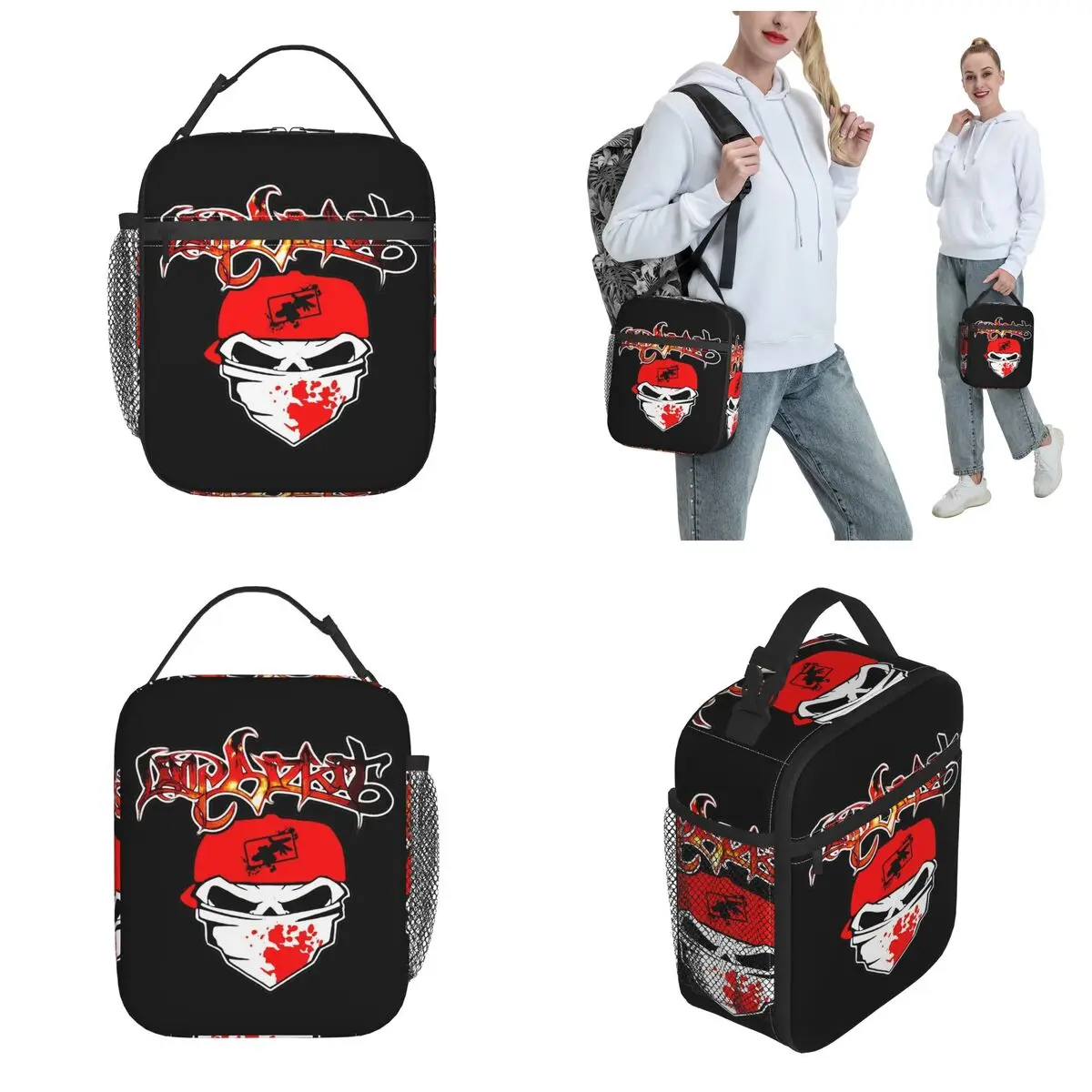 Rock Band Limp Bizkit Thermal Insulated Lunch Bags for Picnic Reusable Food Bag Container Cooler Thermal Lunch Boxes